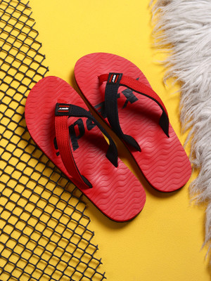Sparx Men Flip Flops(Red , 10)