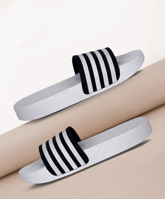 aadi Men Men's Grey Synthetic Leather Daily Casual Slider Slides(Grey , 6)