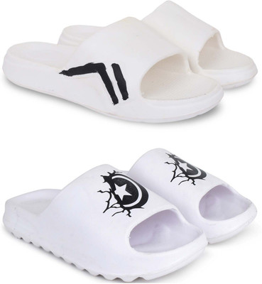 Pampy Angel Men Slippers(White, White , 6)