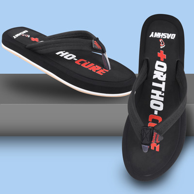 DASHNY Women Women-104 Casual Orthocure soft comfortable indoor/outdoor slipper(Black)Slipper Slippers(Black , 6)