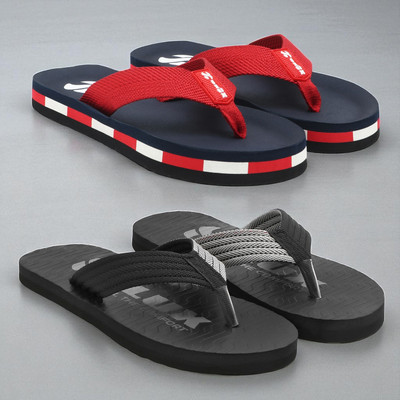 Hilux Men Slippers(Navy, Black , 7)