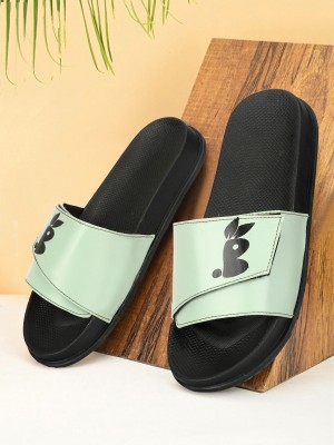 Buxton Men Flip Flops(Green, Pink, Blue , 9)