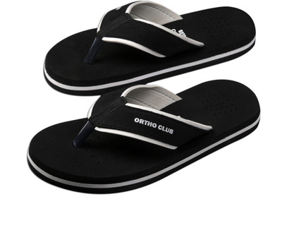 house of common Men Slippers(Black , 7)