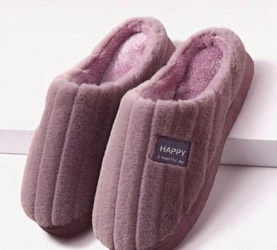 WOLVESDEN Women Flip Flops(Purple , 7)