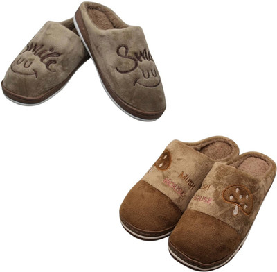 Mahi Enterprises Men Flip Flops(Brown, Brown , 8)