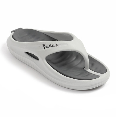 Smoothlite Men Dual Tone slipper comes with Removable Insole, Ultra Comfort & Anti Slip Backing Slippers(Grey , 7)