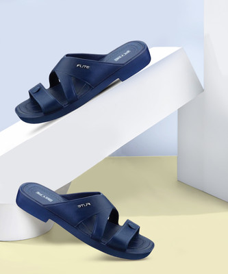 FLITE Men Slides(Blue , 5)