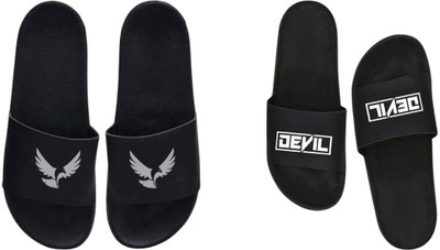 nvisan Men Slides(Grey, White , 10)