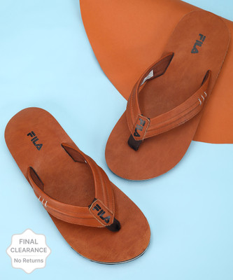 FILA Men Slippers(Brown , 7)