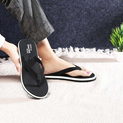 Hillings Women Super Soft|Orthopedic|Lightweight|Diabetic|Antiskid Flip Flops(Black , 7)