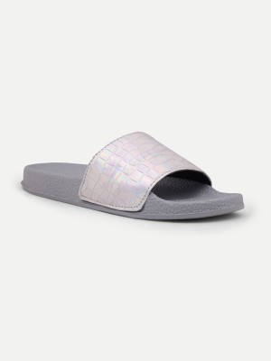 FREECO Women Slides(Grey , 7)