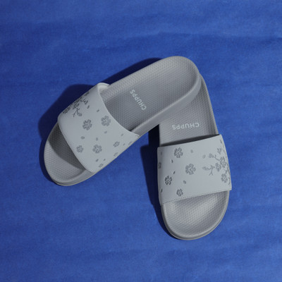 Chupps Women Flip Flops(Grey , 6)