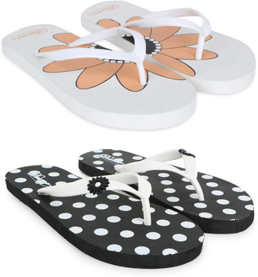 diano Women Flip Flops(Multicolor , 6)