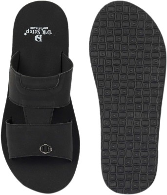 DR STTEP Men Slippers(Black , 8)