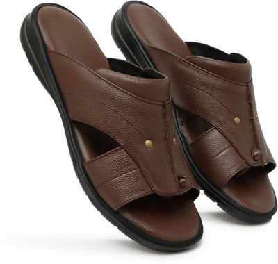 ZIRSQ Men Slippers(Brown , 7)
