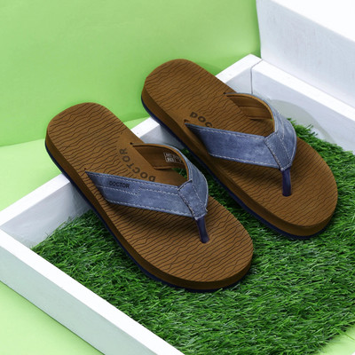 DOCTOR EXTRA SOFT Men Slippers(Tan , 6)