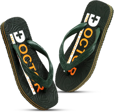 DOCTOR HEALTH Men Extra soft|Soft|Orthopedic|Comfortable|Ultra Soft|Men Slippers Flip Flop Slippers(Olive , 7)