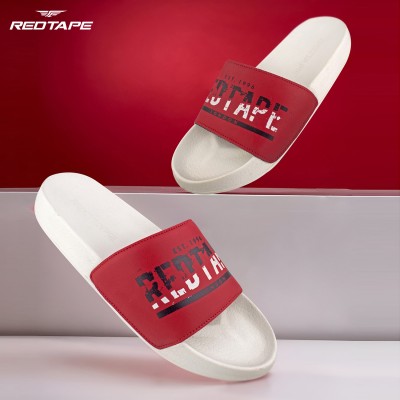 Red Tape Men Slides(Multicolor , 9)