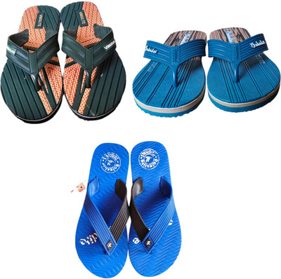 DEEPAKTRADERS Men Slippers(Green, Blue, Blue , 7)