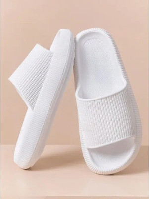 Ravikr Men Slides(White , 6)