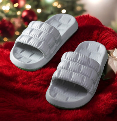 house of common Men Men Classic, Lightweight, Ultra cushion, Trendy Flipflops, Slipper, Slides Slippers(Grey , 7)