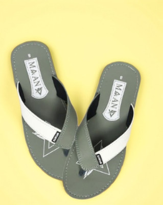 Maan Men Flip Flops(Green , 6)