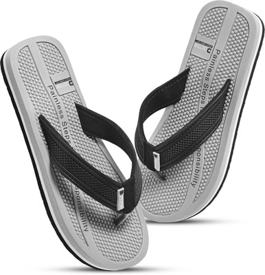 DOCTOR HEALTH Men Extra soft|Soft|Orthopedic|Comfortable|Ultra Soft|Men Slippers Flip Flop Flip Flops(Grey , 8)