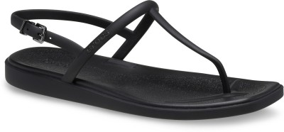 CROCS Women Flip Flops(Black , 4)