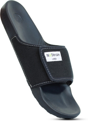NoStrain Men Linen Sugar Slides(Navy , 11)
