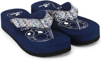 NKN Women Slippers(Blue , 4)