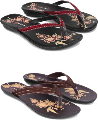 Pennen Women Slides(Brown , 5)