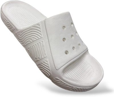 ASRON Men Slides(White , 7)