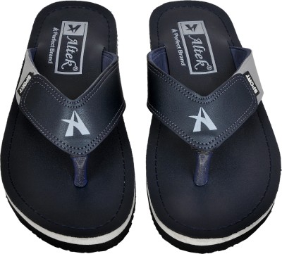 Altek Men Flip Flops(Blue , 7)