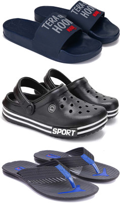 Pennen Men Slippers(Grey , 10)