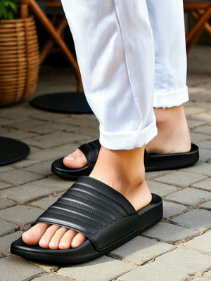 ADIDAS Men Slides(Black , 12)