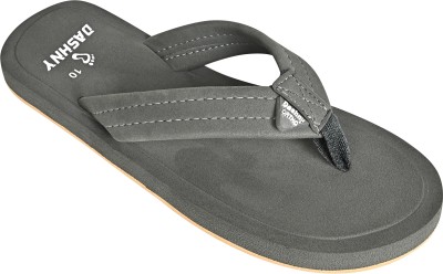 DASHNY Men Mens Comfortable Trending Latest Premium Slippers|Stylish Slippers Flip Flops(Grey , 7)