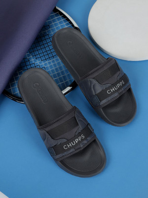 Chupps Men Forge Dark Grey Slides Slippers Soft Lightweight Flip Flops For Flip Flops(Grey , 10)