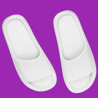 ATHLOES Men Flip Flops(White , 8)