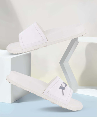 Sparx Men Slides(Grey, White , 9)