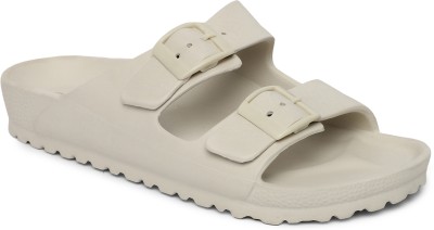 OZZOH Women Slides(Beige , 6)