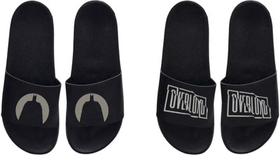 nvisan Men Slides(Grey, Black , 6)