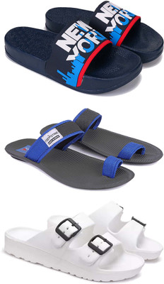 Pennen Men Slippers(White , 7)
