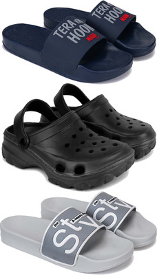 DRACKFOOT Men Slippers(White , 9)