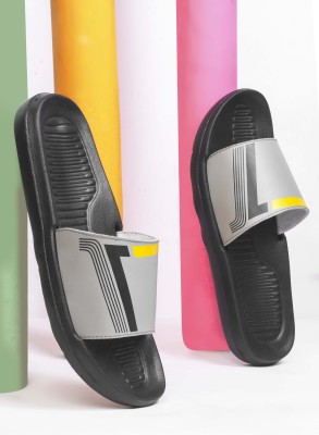 PERY-PAO Men Slides(Grey , 9)