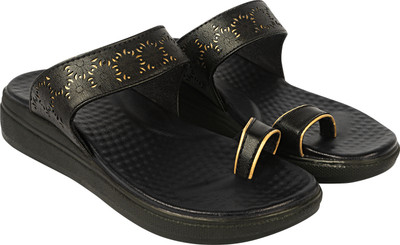 Unisoft Women Slippers(Black , 8)