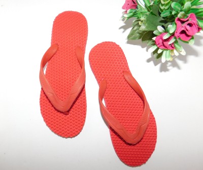 BreeZy Men Flip Flops(Red , 9)