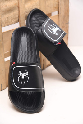 PERY-PAO Men Slides(Black , 10)