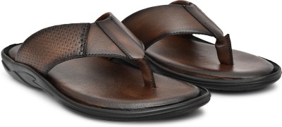 Venice Men Flip Flops(Brown , 8)