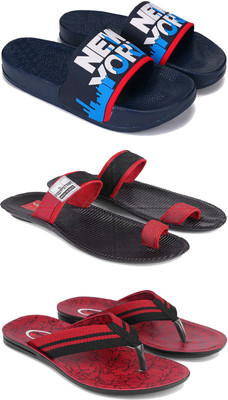 DRACKFOOT Men Slippers(Red , 7)