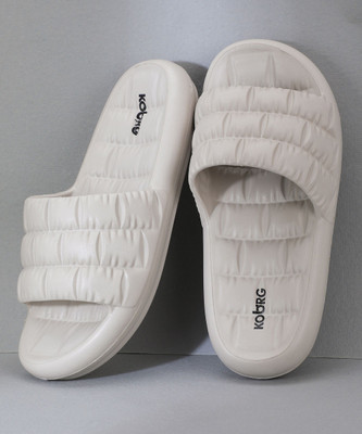 Koburg Women Koburg Ultra Slide| Stylish | Super soft | Ultra-Light | EVA | Slippers KF-454 Slides(Off White , 7)